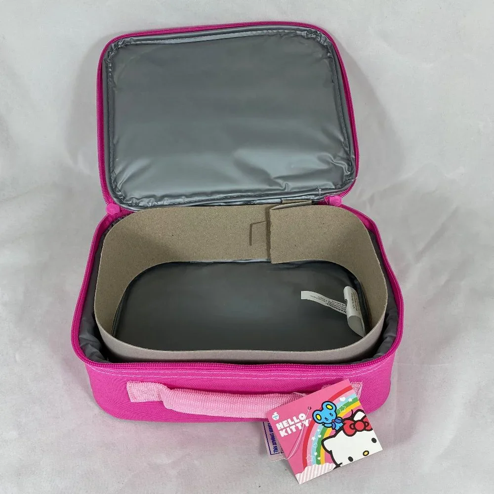 Sanrio Hello Kitty Rectangle Lunch Box  SIL-3429 Pink NWT